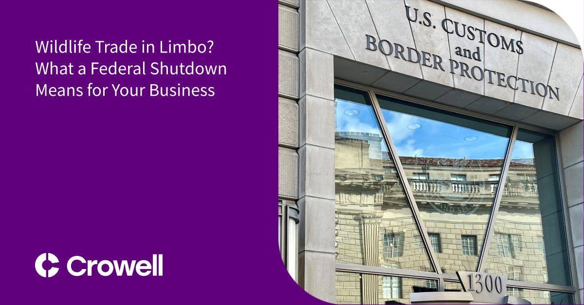 Wildlife Trade in Limbo? What a Federal Shutdown Means for Your Business.