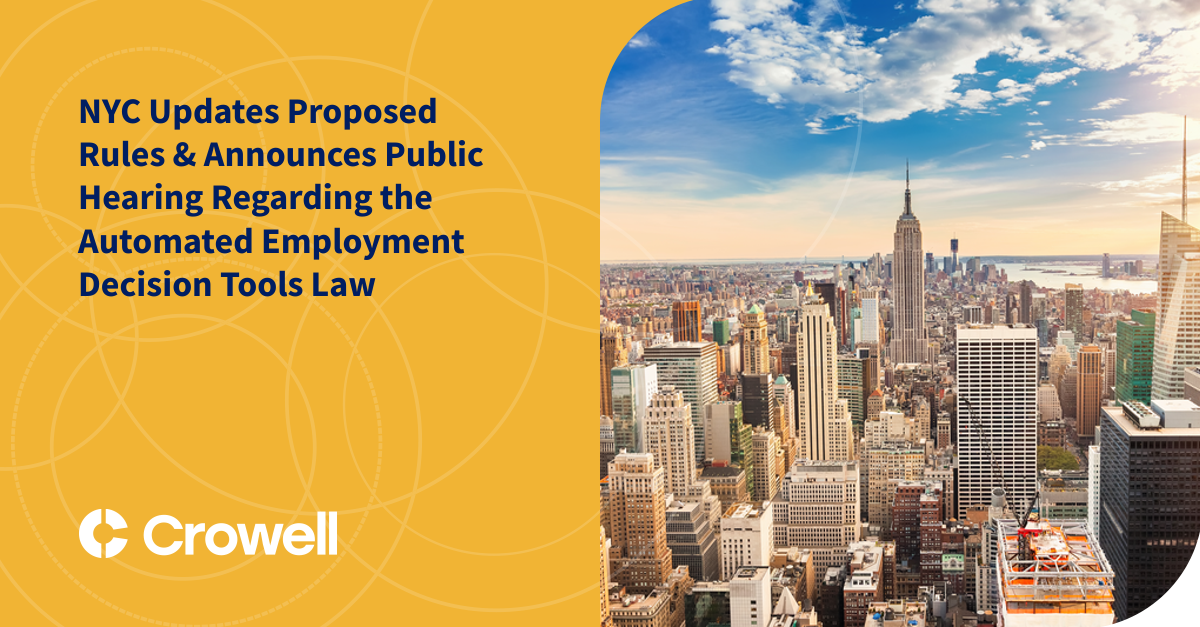 NYC Updates Proposed Rules & Announces Public Hearing Regarding the