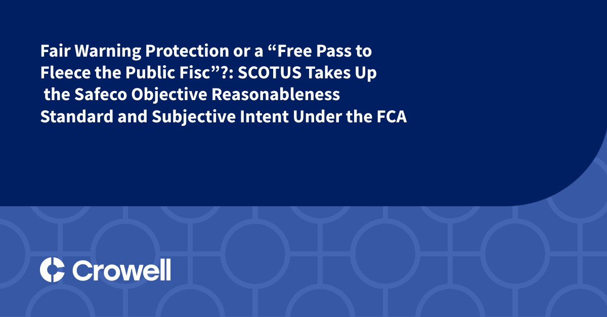 Fair Warning Protection or a “Free Pass to Fleece the Public Fisc