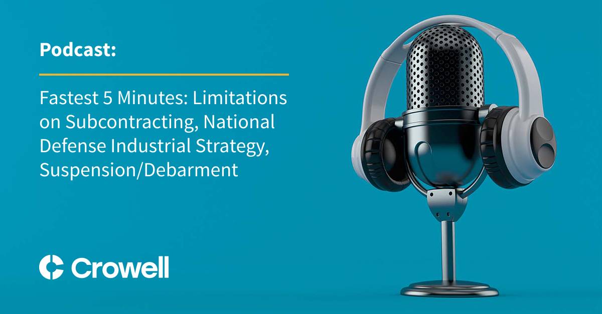 Fastest 5 minutes limitations on subcontracting national defense