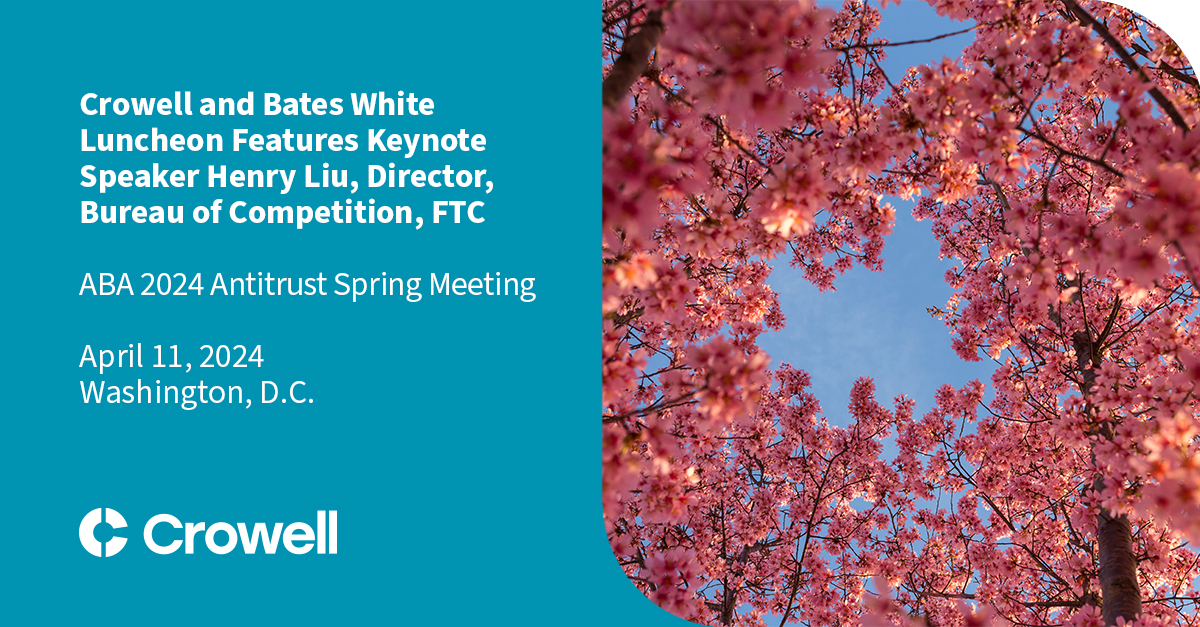 Crowell and Bates White Host Luncheon Featuring Keynote Speaker Henry