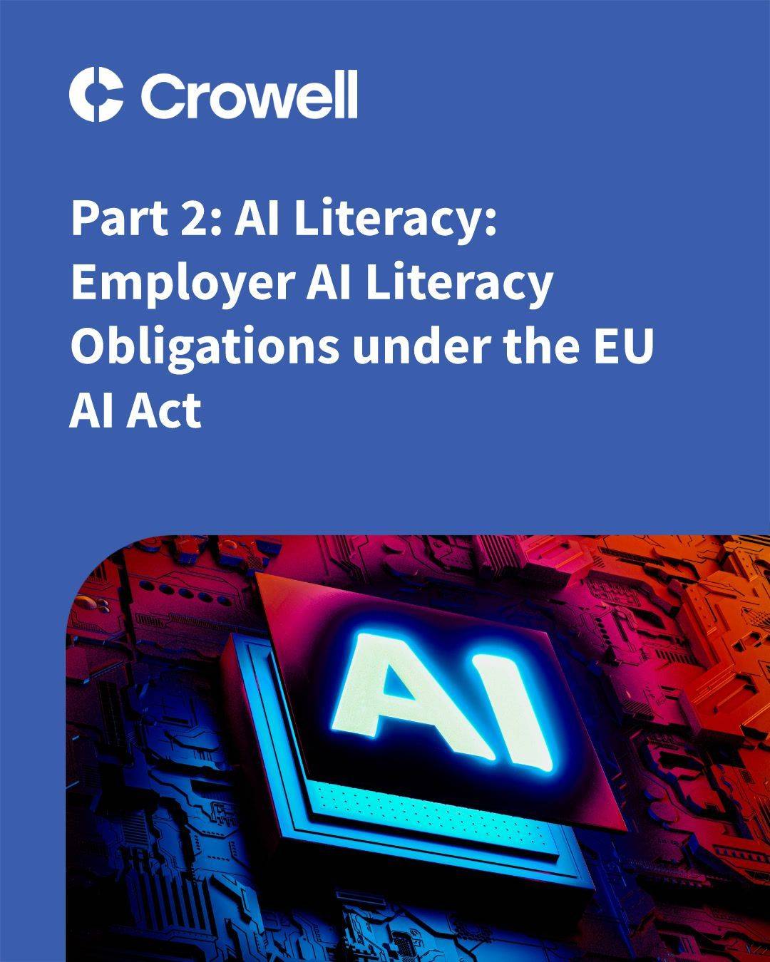 Artificial Intelligence and Human Resources in the EU – Part 2: AI Literacy – Employer AI Literacy Obligations under the EU AI Act